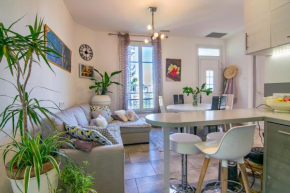 appartement dans maison de ville avec jardin